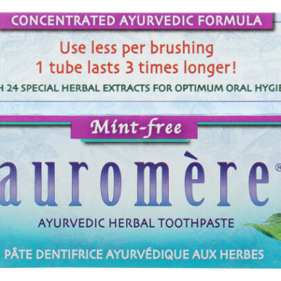 AUROMERE: Ayurvedic Herbal Toothpaste Mint-Free