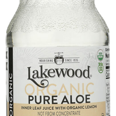 LAKEWOOD ORGANIC: Pure Aloe Inner Fillet Juice with Lemon