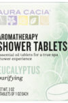 AURA CACIA: Aromatherapy Shower Tablets Purifying Eucalyptus 3 tablets (1 oz each)