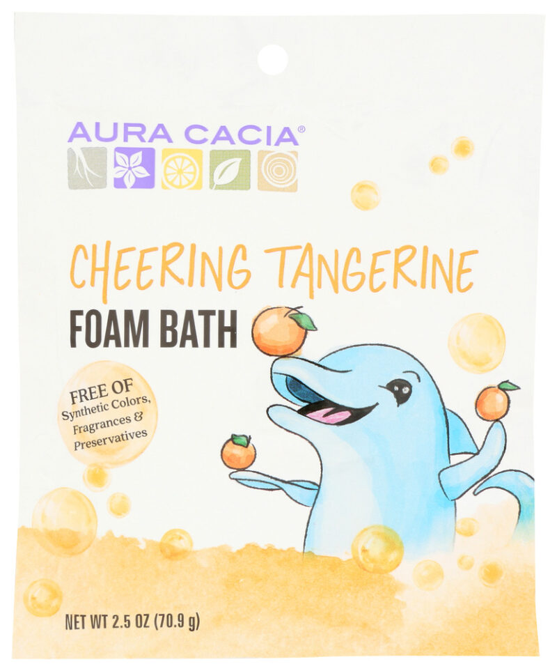 AURA CACIA: Tangerine & Sweet Orange Essential Oils Cheering Foam Bath