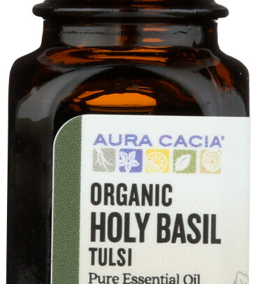 AURA CACIA: Holy Basil Tulsi Pure Essential Oil