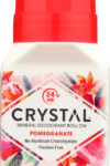 CRYSTAL BODY DEODORANT: Mineral Deodorant Roll On Pomegranate