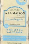 A LA MAISON: Unscented Soap Bar 4Pk