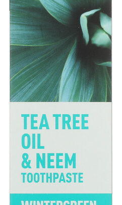 DESERT ESSENCE: Natural Tea Tree Oil and Neem Toothpaste Wintergreen