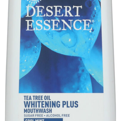 DESERT ESSENCE: Natural Tea Tree Oil Whitening Plus Mouthwash Cool Mint