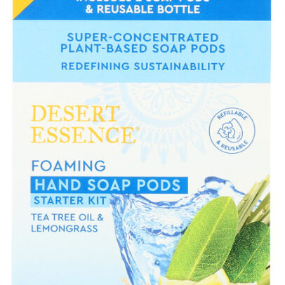 DESERT ESSENCE: Tea Tree Oil & Lemongrass Foaming Hand Soap Pod Starter Kit