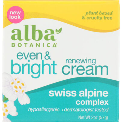 ALBA BOTANICA: Even & Bright Renewing Cream with Swiss Alpine Complex