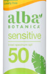 ALBA BOTANICA: Sensitive Sunscreen Fragrance Free Spf 50