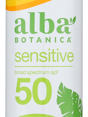 ALBA BOTANICA: Sensitive Sunscreen Fragrance Free Spf 50