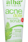 ALBA BOTANICA: Natural Acne Dote Face & Body Scrub Oil-Free