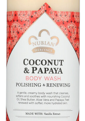 NUBIAN HERITAGE: Body Wash Coconut & Papaya