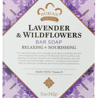 NUBIAN HERITAGE: Lavender & Wildflowers Bar Soap