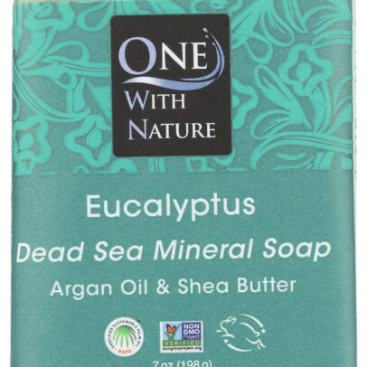 ONE WITH NATURE: Triple Milled Soap Bar Eucalyptus Argan Oil + Shea Butter