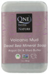 ONE WITH NATURE: Volcanic Mud Triple Milled Mineral Bar Soap Argan Oil & Shea Butter