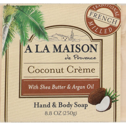 A LA MAISON DE PROVENCE: Hand & Body Bar Soap Coconut Cream