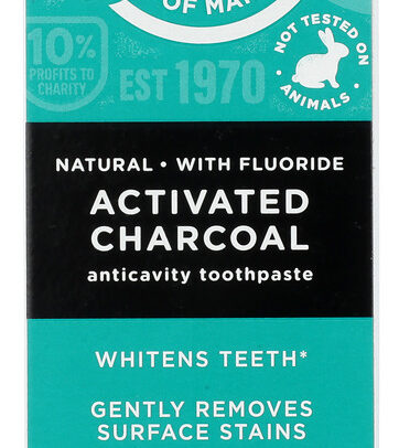 TOMS OF MAINE: Activated Charcoal Toothpaste Peppermint