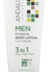 ANDALOU NATURALS: Men Energizing Body Lotion 3in1