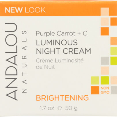 ANDALOU NATURALS: Luminous Night Cream Purple Carrot + C Brightening