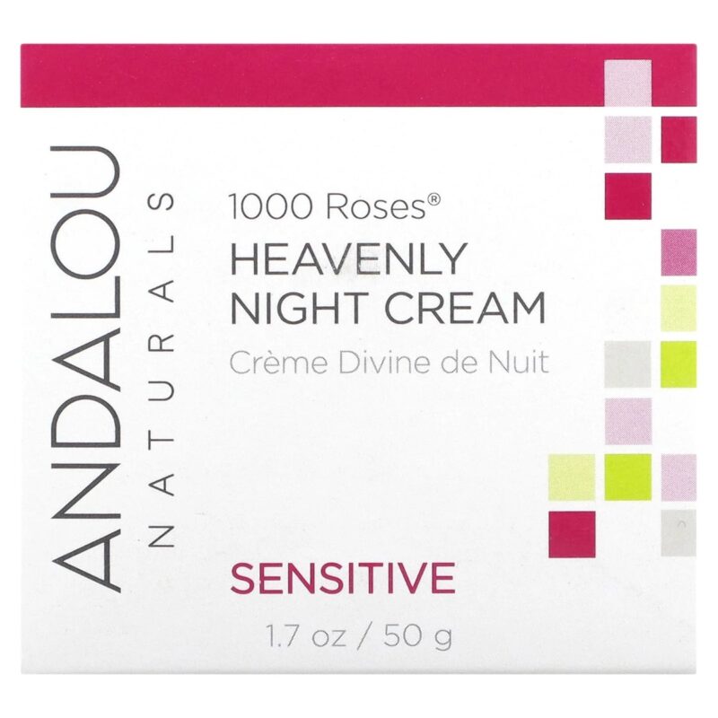 ANDALOU NATURALS: 1000 Roses Heavenly Night Cream Sensitive