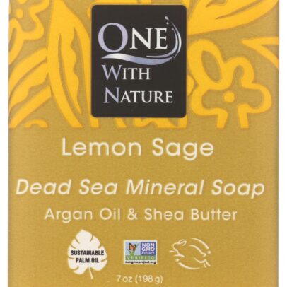 ONE WITH NATURE: Lemon Sage Triple Milled Minerals Soap Bar