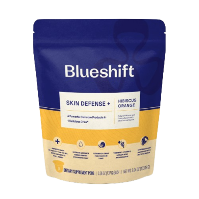 BLUESHIFT NUTRITION: Skin Defense Plus Hibiscus Orange 14Ct