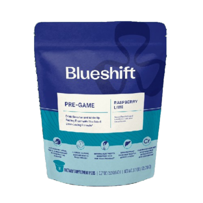 BLUESHIFT NUTRITION: Pre Game Raspberry Lime 14Ct