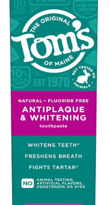 TOMS OF MAINE: Fluoride Free Antiplaque and Whitening Toothpaste Fennel