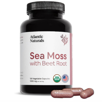 ATLANTIC NATURALS: Organic Sea Moss With Beet Root Capsules