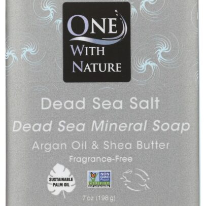 ONE WITH NATURE: Dead Sea Mineral Salt Soap Bar