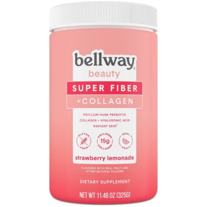 BELLWAY: Super Fiber Plus Collagen Strawberry Lemonade Powder