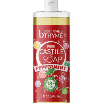 BRITTANIES THYME: Peppermint Pure Castile Liquid Soap