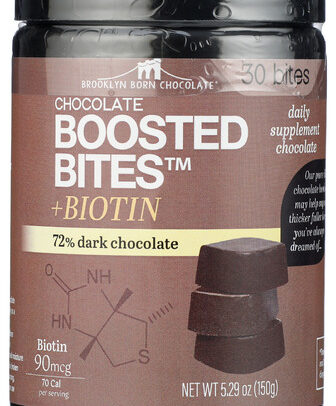 BROOKLYN BORN CHOCOLATE: Biotin Dark Chocolate Bites