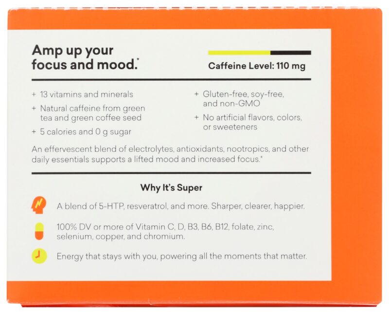 EBOOST: Super Powder Mind Plus Body Energizer Orange Flavor