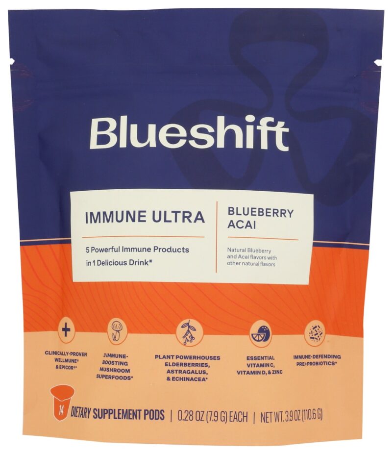 BLUESHIFT NUTRITION: Immune Ultra Blueberry Acai 14Ct