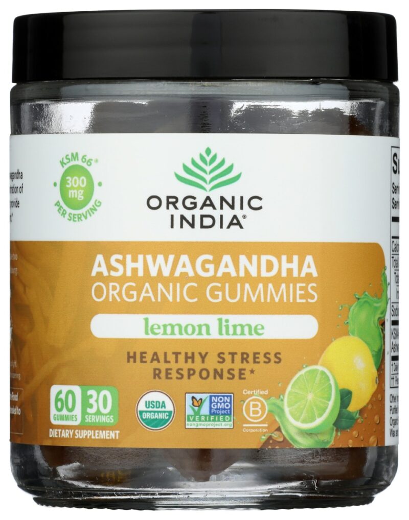 ORGANIC INDIA: Organic Ashwagandha Gummies